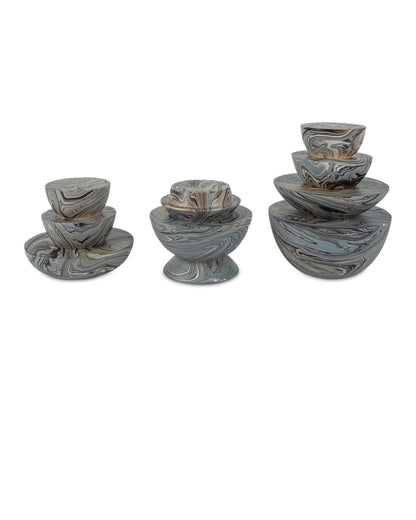 Marbleized Stacking Box, Set of 3 by Currey & Company