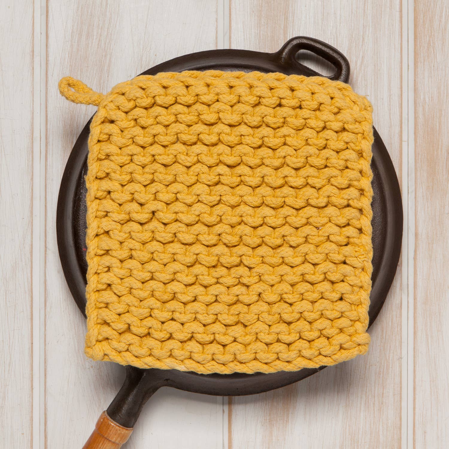 Ochre Knit Potholder - Decor Addict, LLC