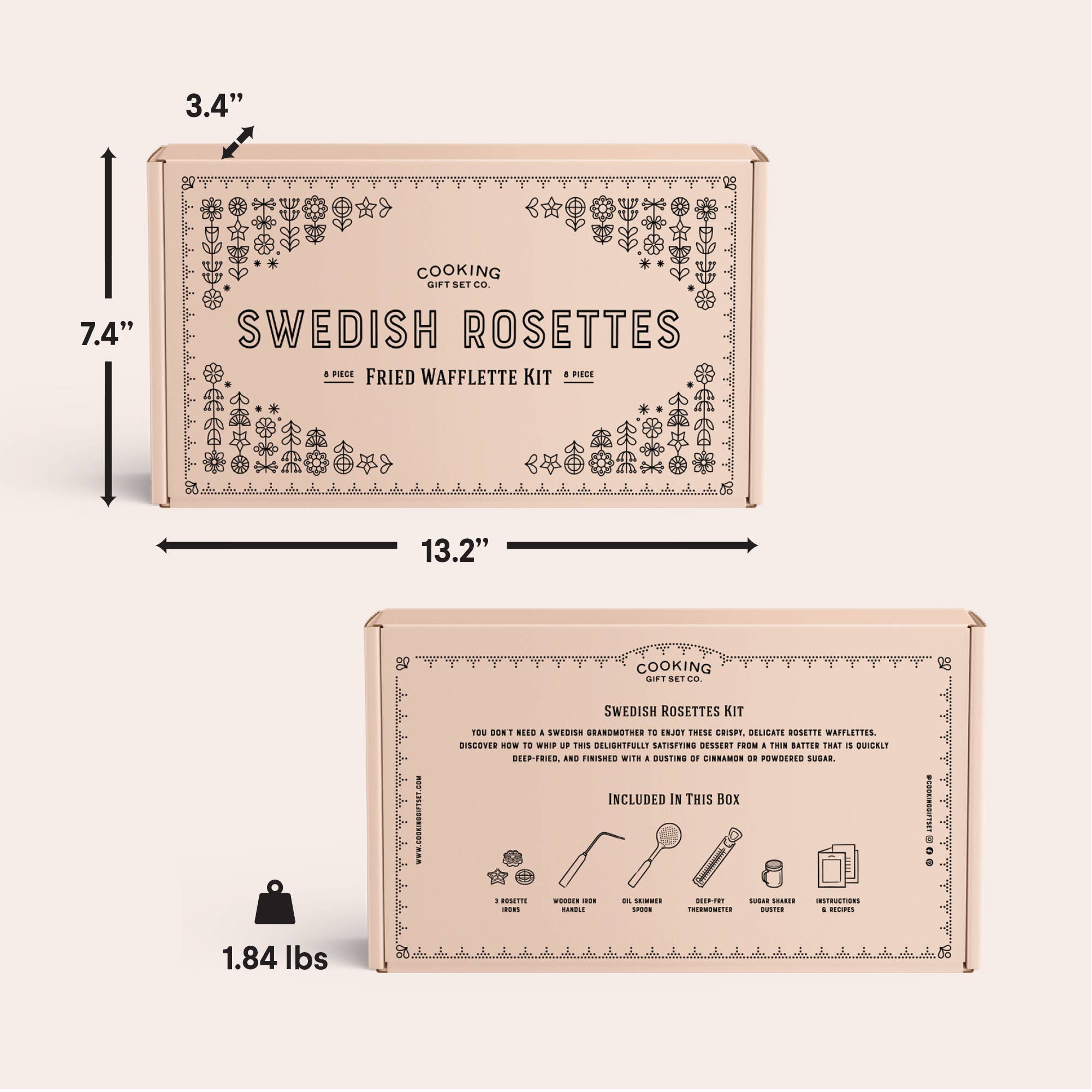 Rosettes and Waffle Kit | Baking Tools | Women's Gift - Decor Addict, LLC