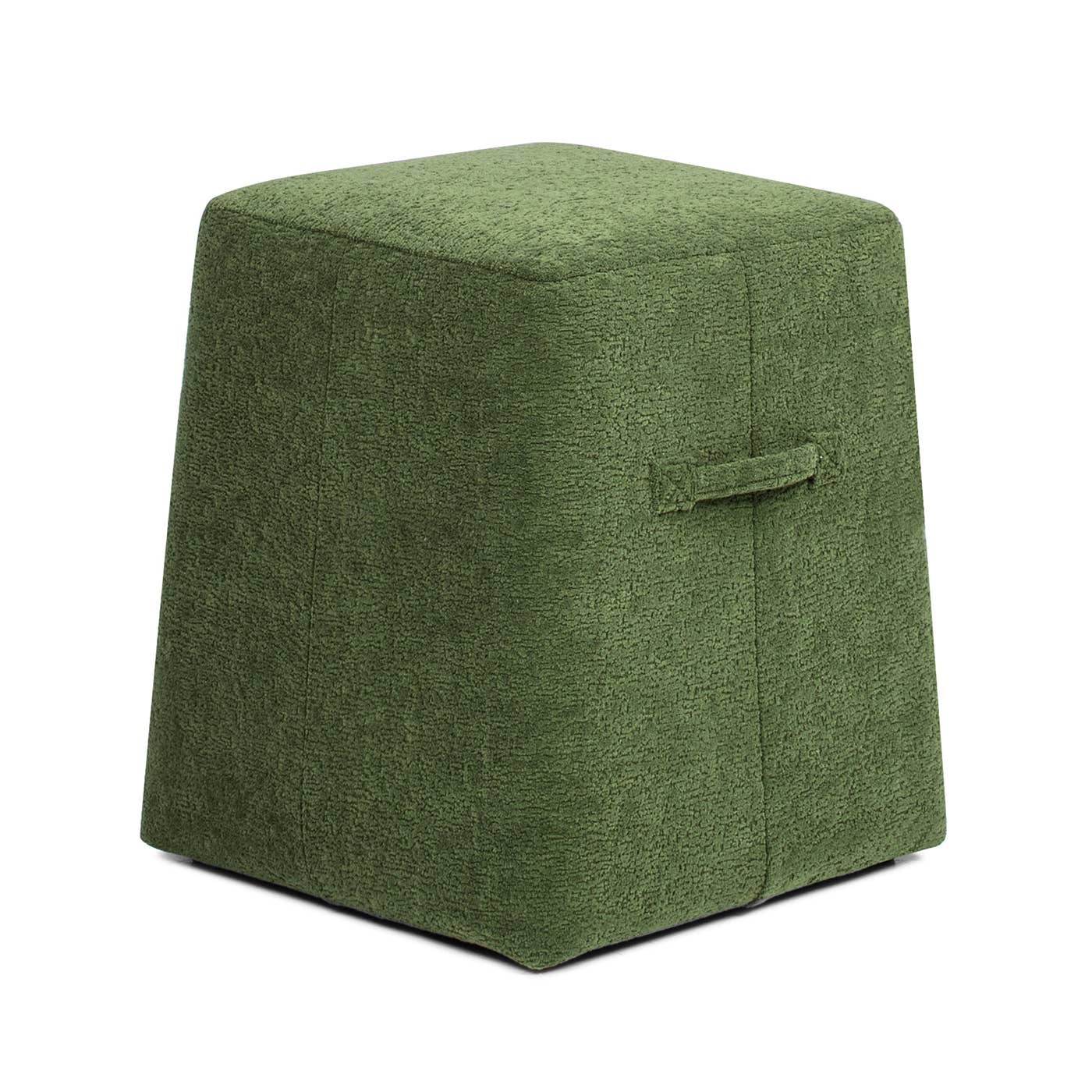 Oliver 16" Tapered Square Upholstered Ottoman Fleeced: Spice Orange - Decor Addict, LLC