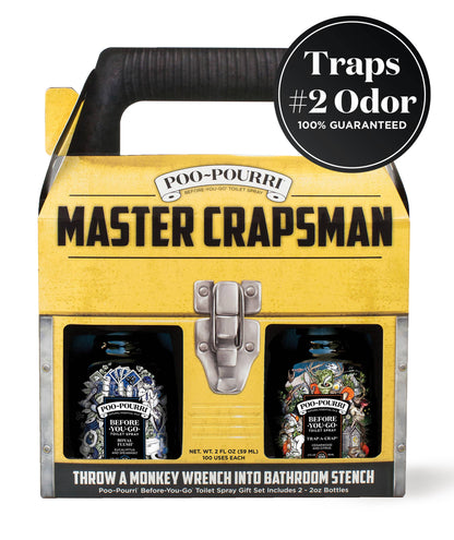 Poo~Pourri Master Crapsman Gift Set 2 pack 2 oz - Decor Addict, LLC