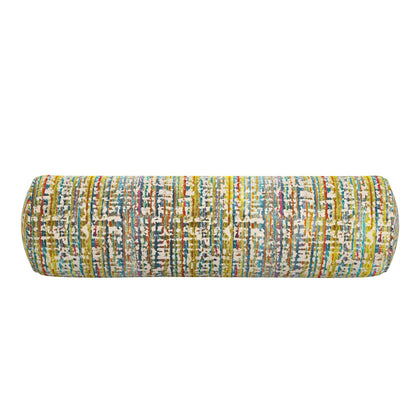 Jahni Bolster Pillow: Multi / 100% Poly Fiber / 8" x 24" - Decor Addict, LLC