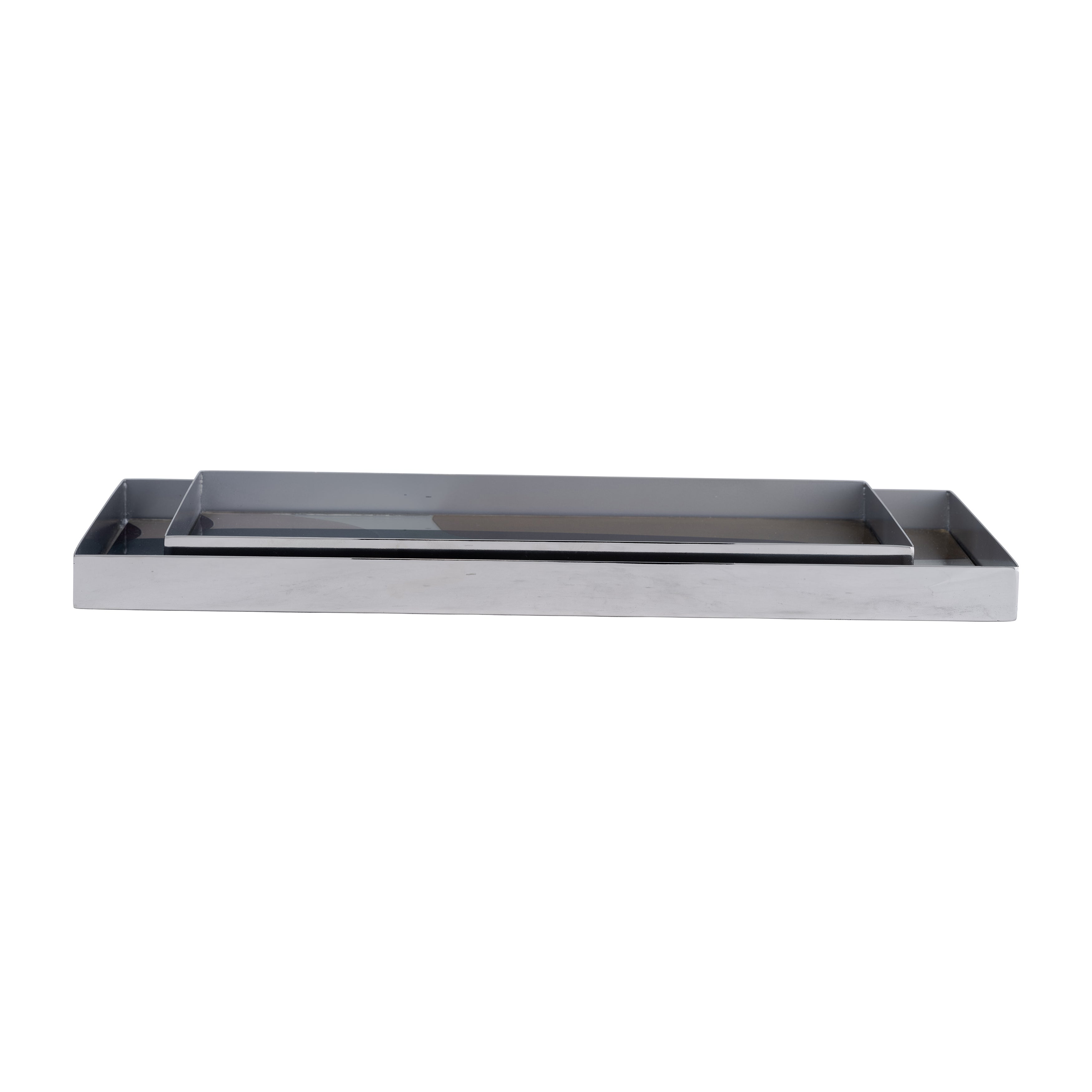 Sagebrook Home Metal/glass Tray