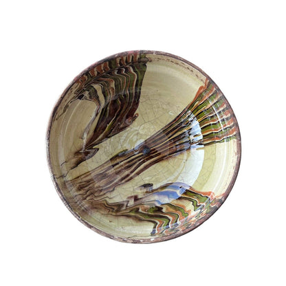 Cottage Crafted Bowl: Marbleized Blue / Medium