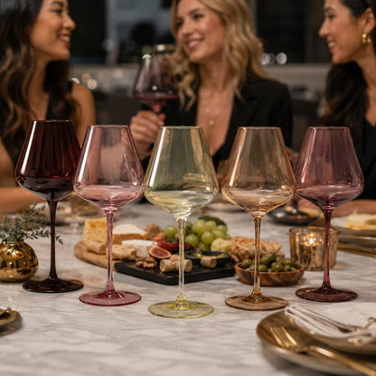 Terracotta Mars Collection Crystal Wine Glasses | 20 OZ