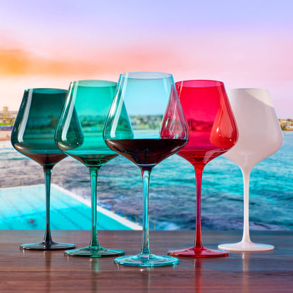 City of Bondi Beach, Australia, Wine Glasses | 5 Set, 20 OZ - Decor Addict, LLC