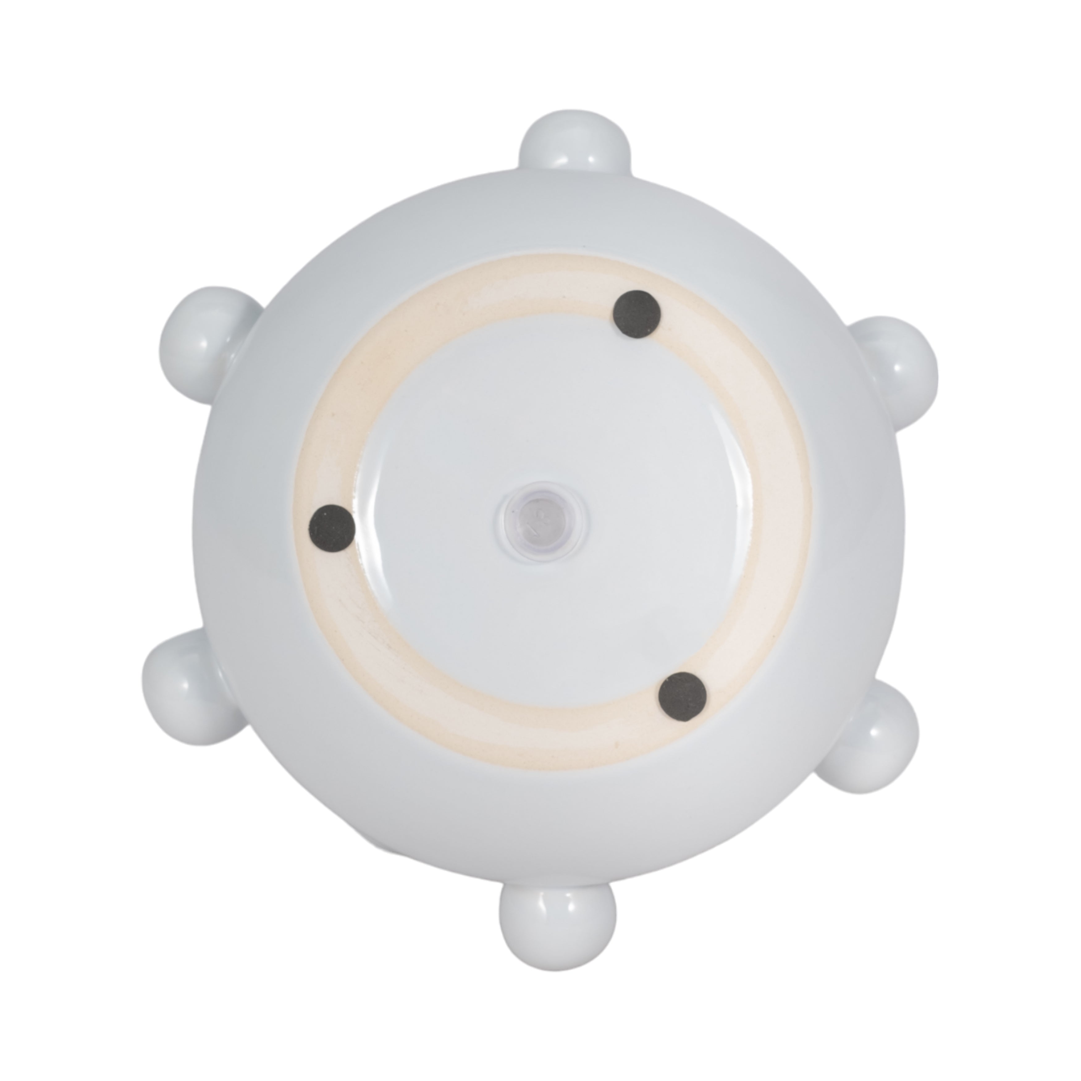 8" Tapered Bubble Planter, White - Decor Addict, LLC