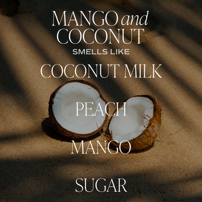 Mango and Coconut Soy Candle - White Jar - 11 oz - Decor Addict, LLC