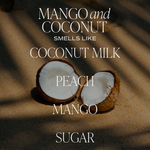 Mango and Coconut Soy Candle - White Jar - 11 oz