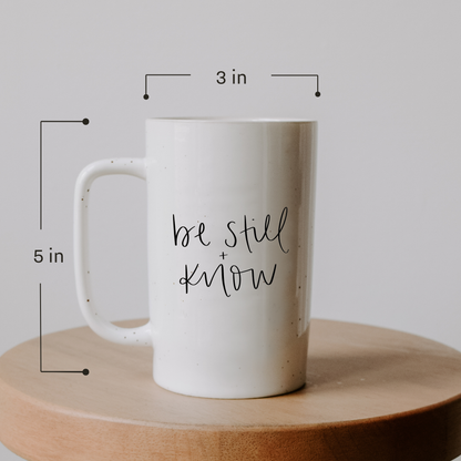 Be Still and Know 16oz. Tall Coffee Mug - Decor Addict, LLC