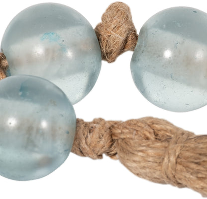 Glass, 34x1 Beaded Garland W/ Tassel, Blue - Decor Addict, LLC