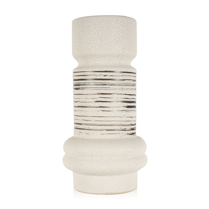 Linden Ceramic Table Vase, Large - Decor Addict, LLC