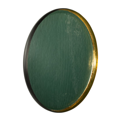 Iron, 29"circle Wall Deco,blue - Decor Addict, LLC