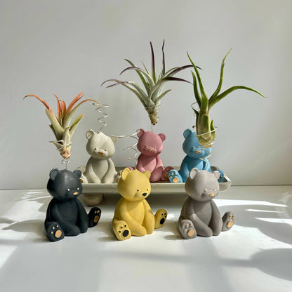 Bear Air Plant Holder: Pink - Decor Addict, LLC