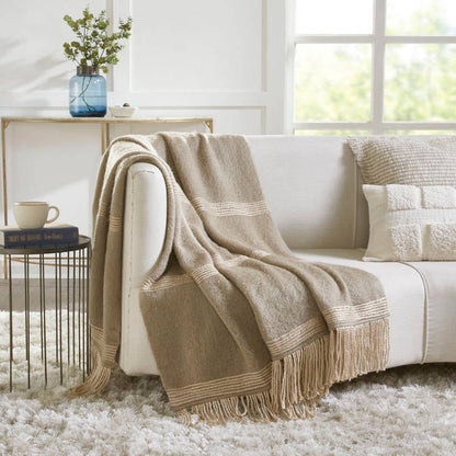 Soho Faux Mohair Throw Blanket I 50"x 70" I Chocolate: Chocolate Pecan - Decor Addict, LLC
