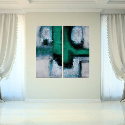 Bueno Exchange L'20x20-inch Canvas Diptych Art Print - Decor Addict, LLC