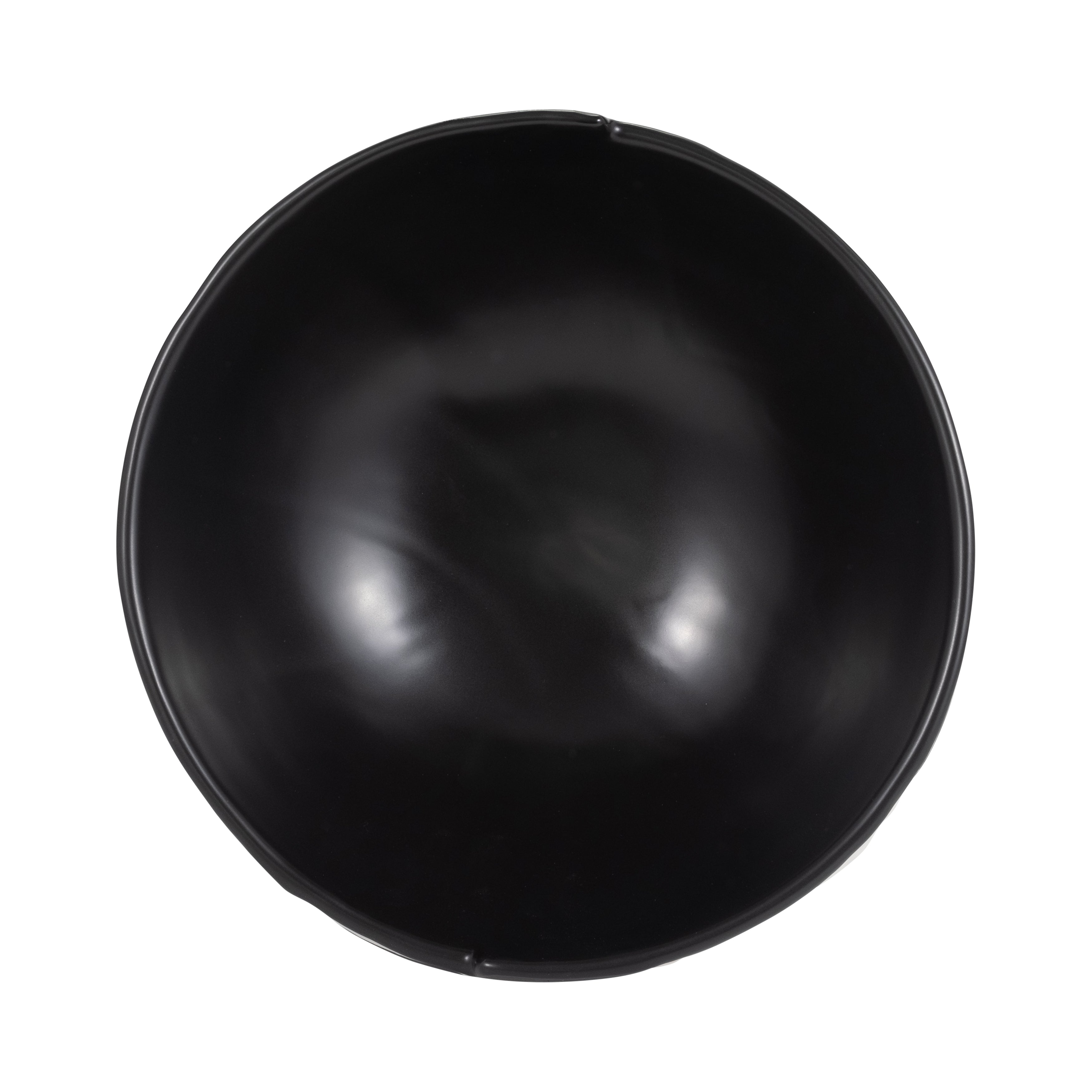 12" Contemporary Deep Bowl, Black/white - Decor Addict, LLC
