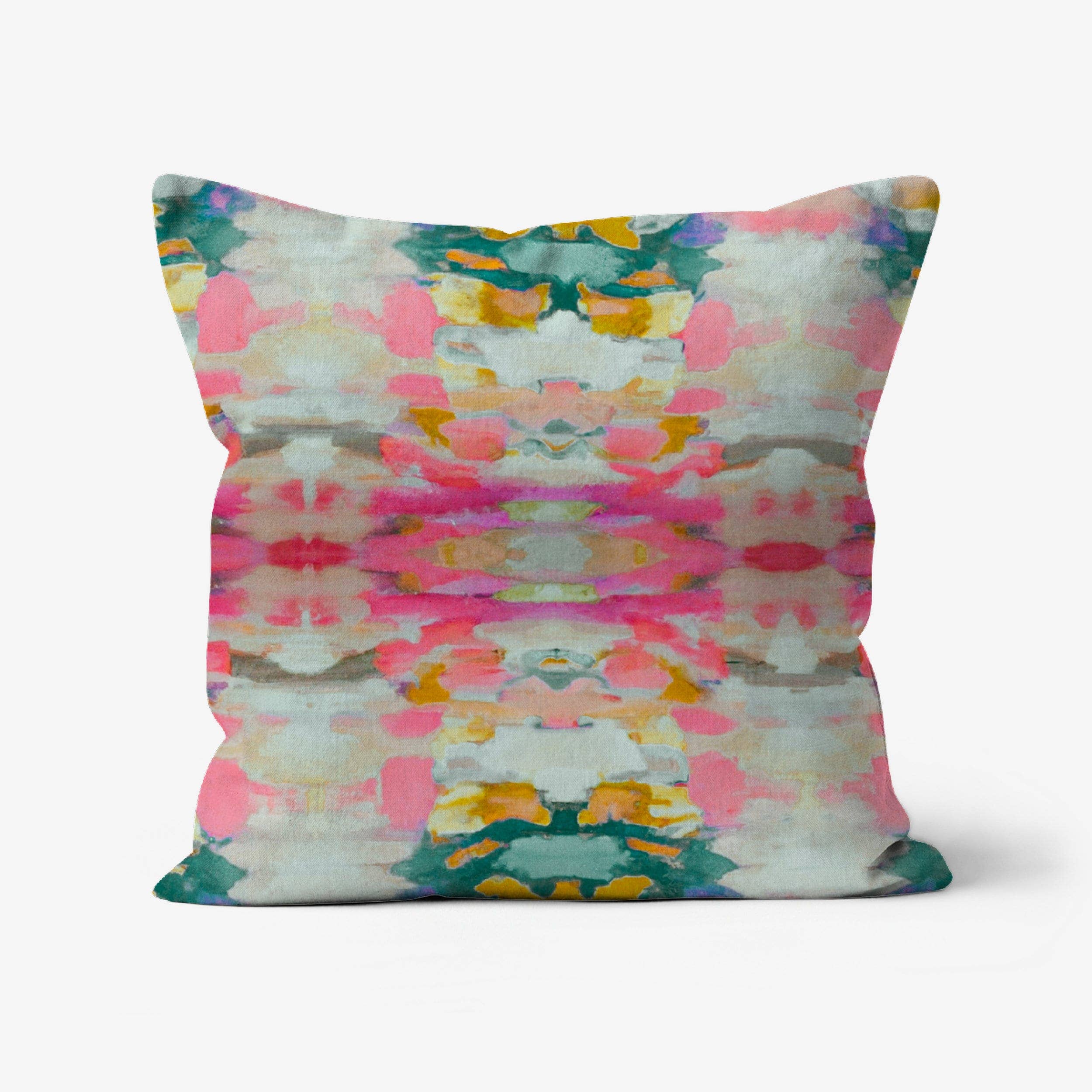 Layla Decorative Abstract Modern Art Painted Print Pillow: 18x18 / Wihout Insert - Decor Addict, LLC