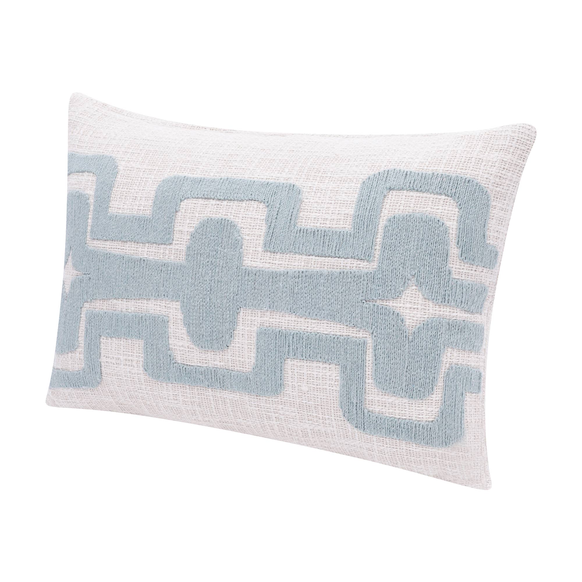 Seanna Geometric Handmade Decorative Throw Pillow: Onyx/ivory / 24" x 24" - Decor Addict, LLC