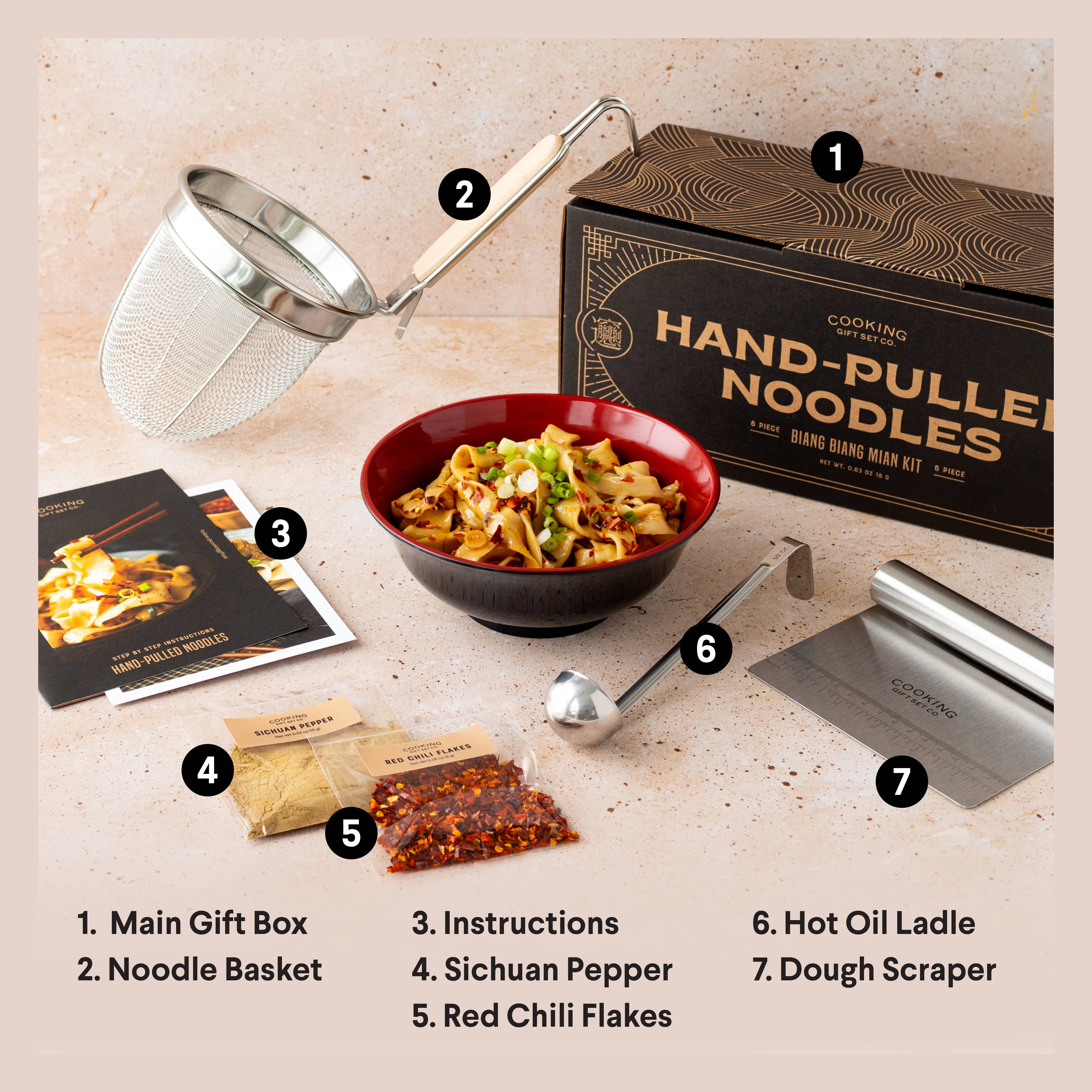 Hand-Pulled Noodle Kit | Cooking Gift Set Co. - Decor Addict, LLC