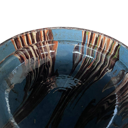 Cottage Crafted Bowl: Marbleized Blue / Medium
