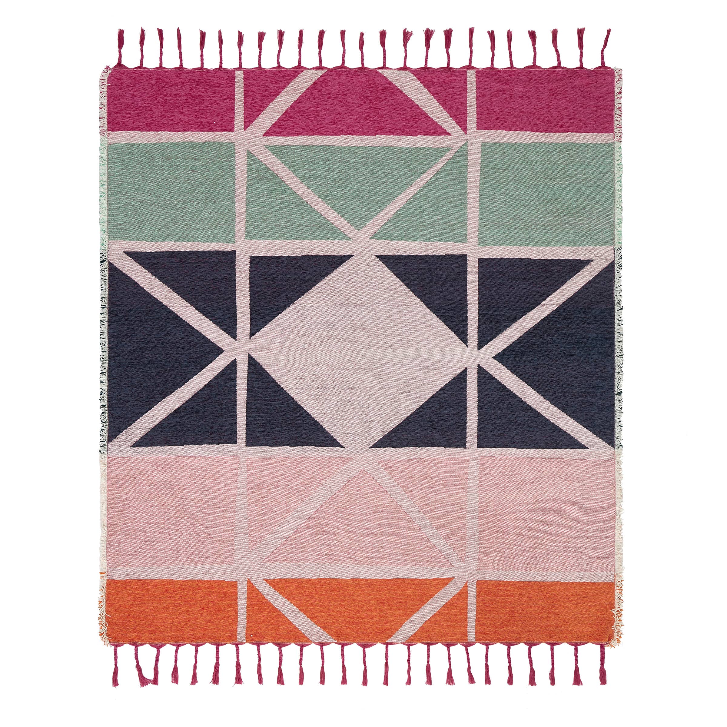 Ampersand Shifted Shapes Throw