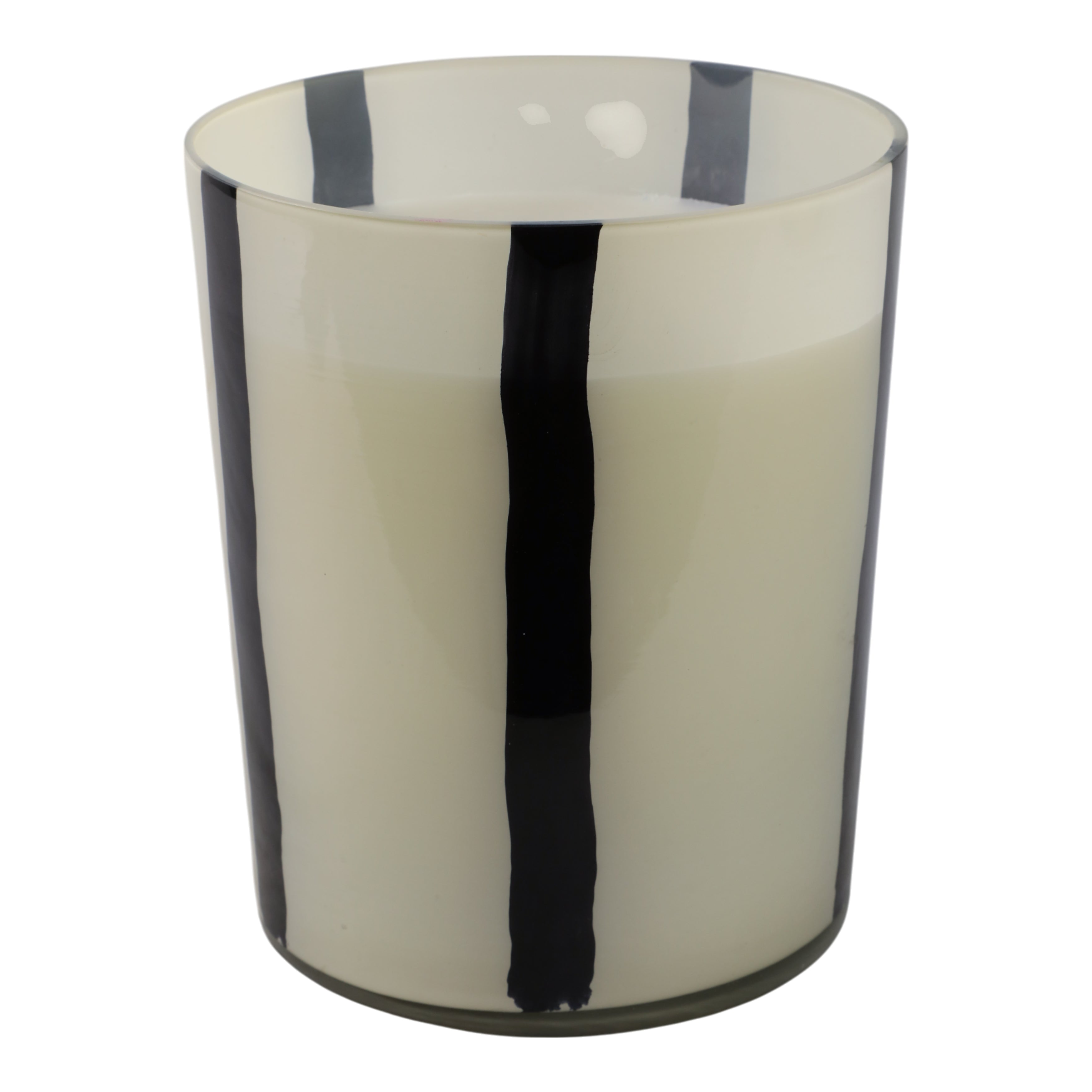 7x9" 105 Oz Red Currant & Oak  Candle, White/black - Decor Addict, LLC