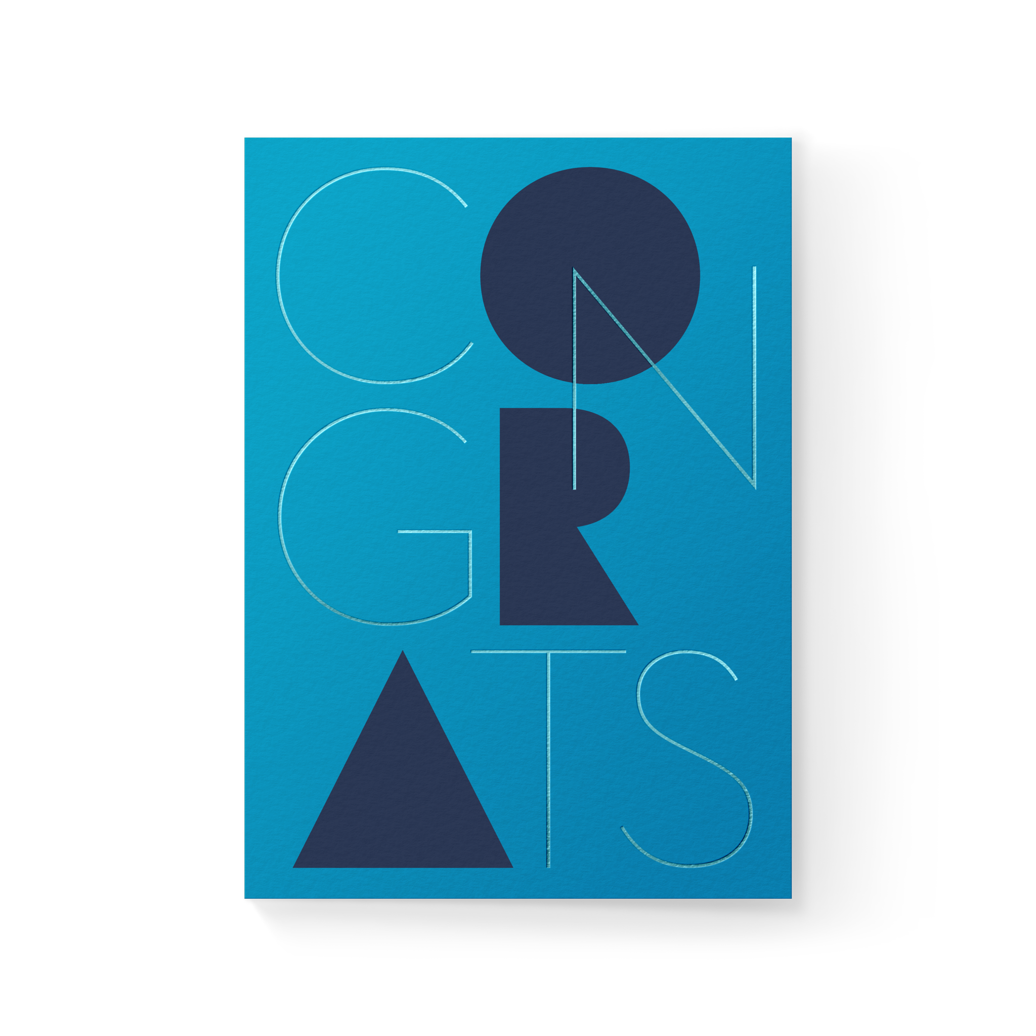 Congrats A6 Folded Card - Decor Addict, LLC