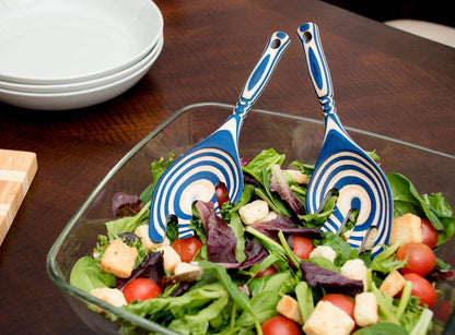 9" Blue Pakka Salad Leaf