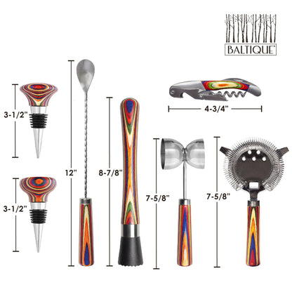 Baltique® Marrakesh Collection 7-Pc. Bartending Kit - Decor Addict, LLC