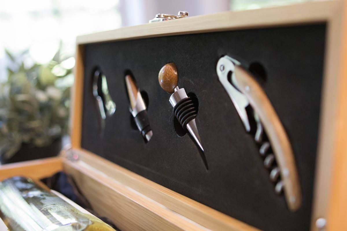 Bamboo Wine Gift Box Set & Accessories - Decor Addict, LLC