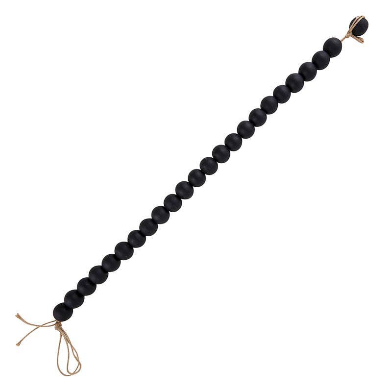 Black Glass Decor Beads - Thumbnail 2