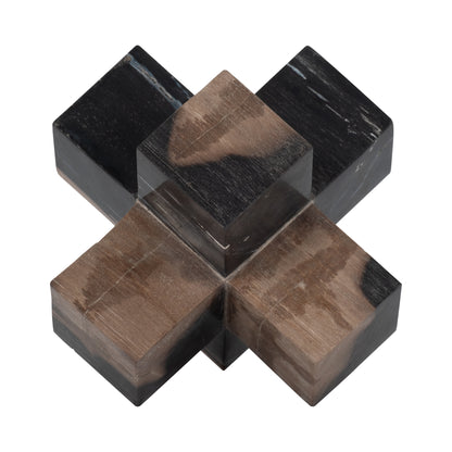 Petrified Wood, 7" Jack Deco, Multi - Decor Addict, LLC