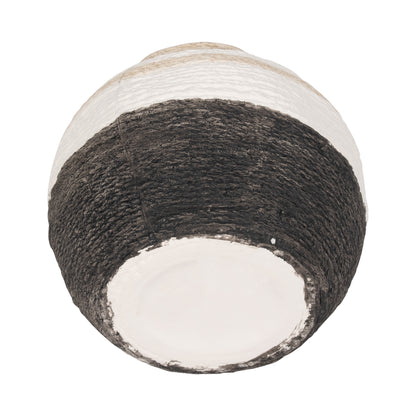 7" Striped Woven Textured Vase, Multi - Decor Addict, LLC