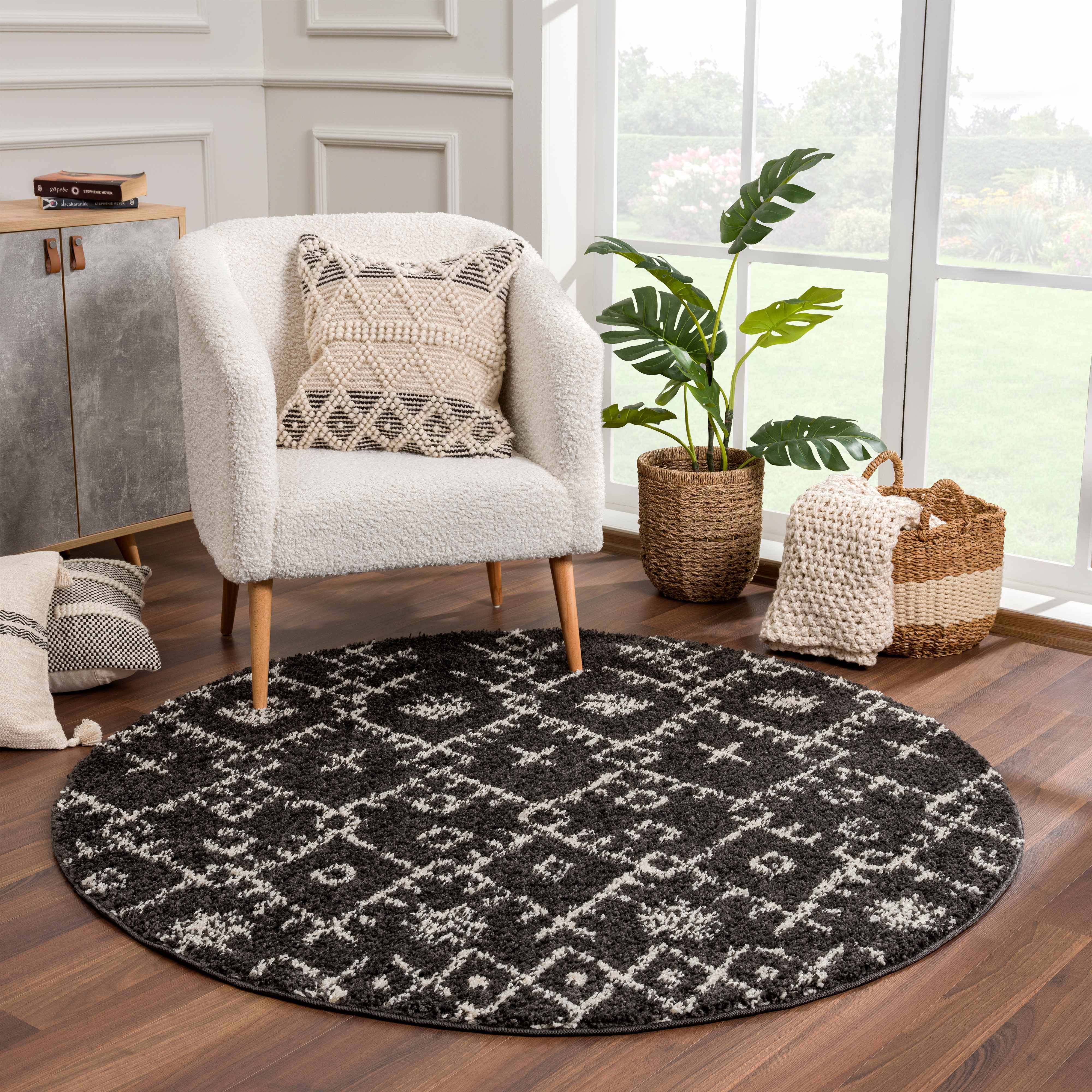 Godalming Black Plush Carpet - Decor Addict, LLC
