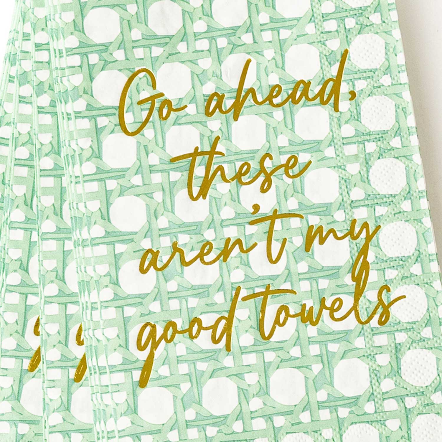 Green Cane Paper Guest Towel Packs - Decor Addict, LLC