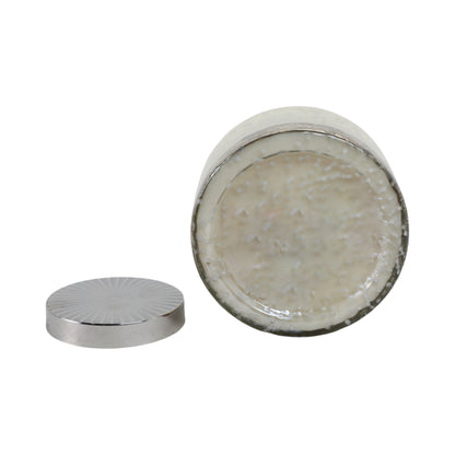 7" 71 Oz Lavender Speckle Lidded Candle, Lt Blue/s - Decor Addict, LLC