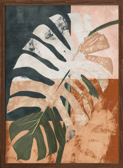 "Into the jungle" Framed Textured Wall Art: Gold / 40"H x 30"W - Decor Addict, LLC