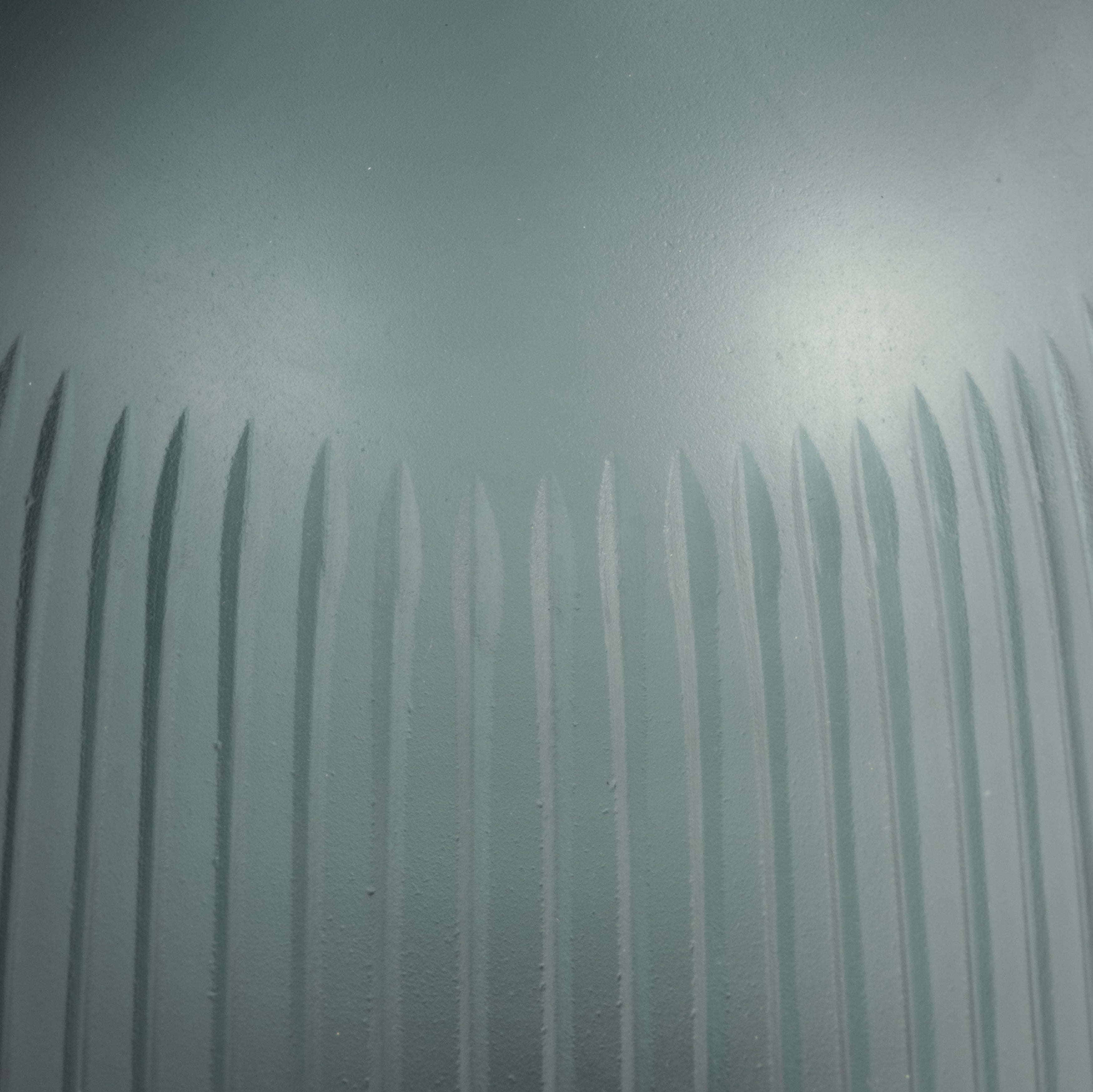 Glass, 13"h Vase W/ Lid, Blue/gray - Decor Addict, LLC