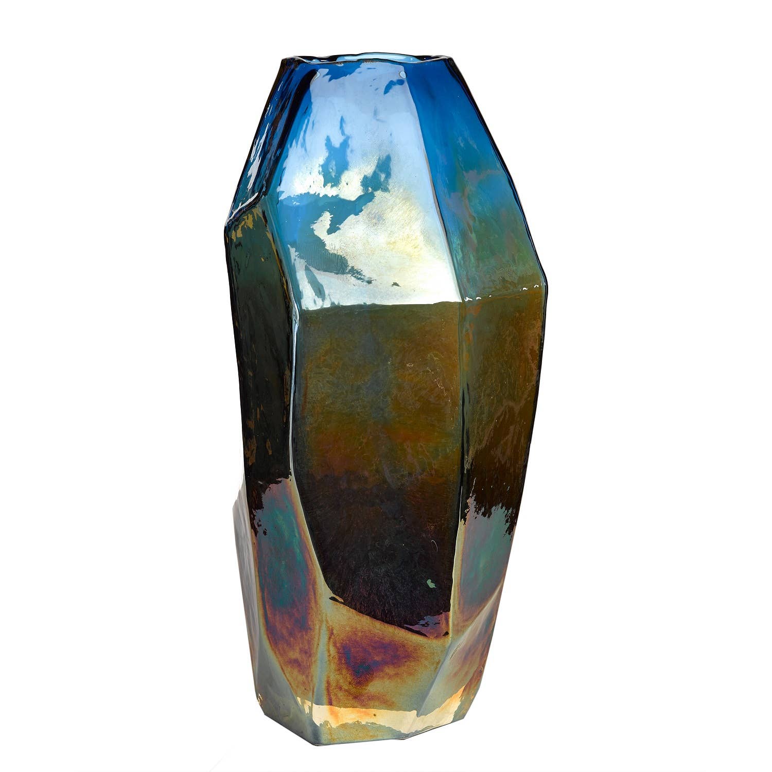 Vase Graphic Luster M: Multi / GLASS - Decor Addict, LLC