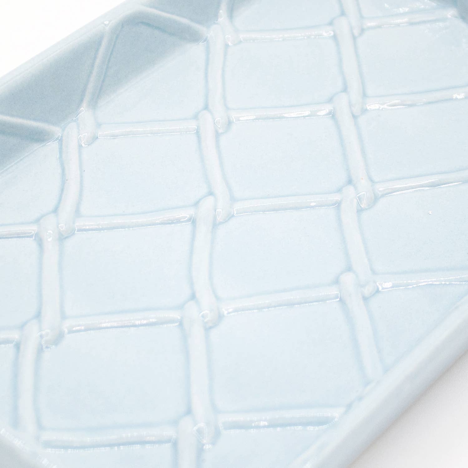 Light Blue Textured Guest Towel Tray - Decor Addict, LLC
