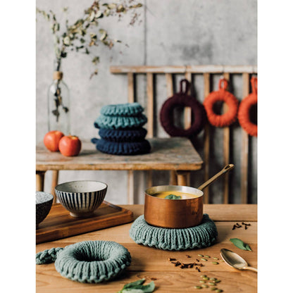 Heirloom Jade Green Orb Trivets Set of 2 - Decor Addict, LLC