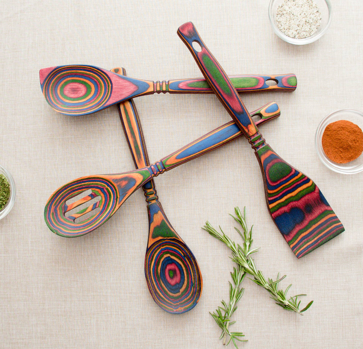 12" Rainbow Pakka Corner Spoon