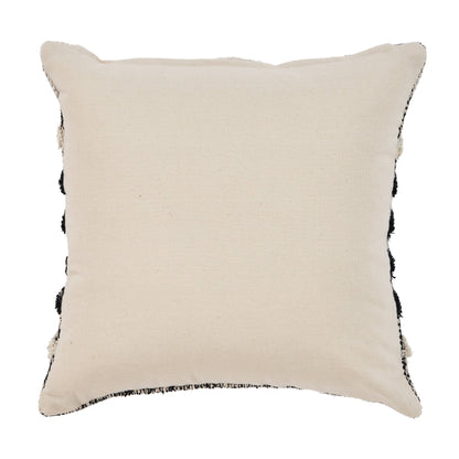 Black Pinstripe Throw Pillow: Black/Ivory / Poly Filled - Decor Addict, LLC