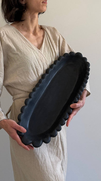 FORMA XXL handmade concrete bowl : Black - Decor Addict, LLC