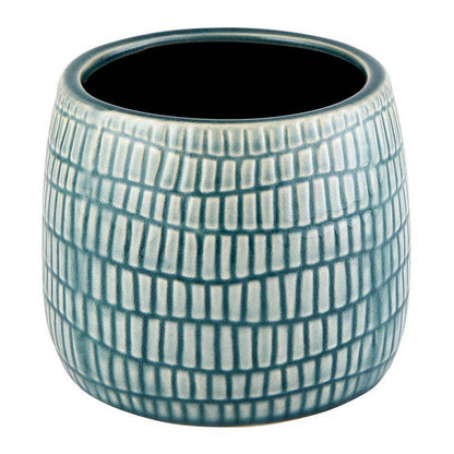 Cream And Gray Planter Lrg - Decor Addict, LLC