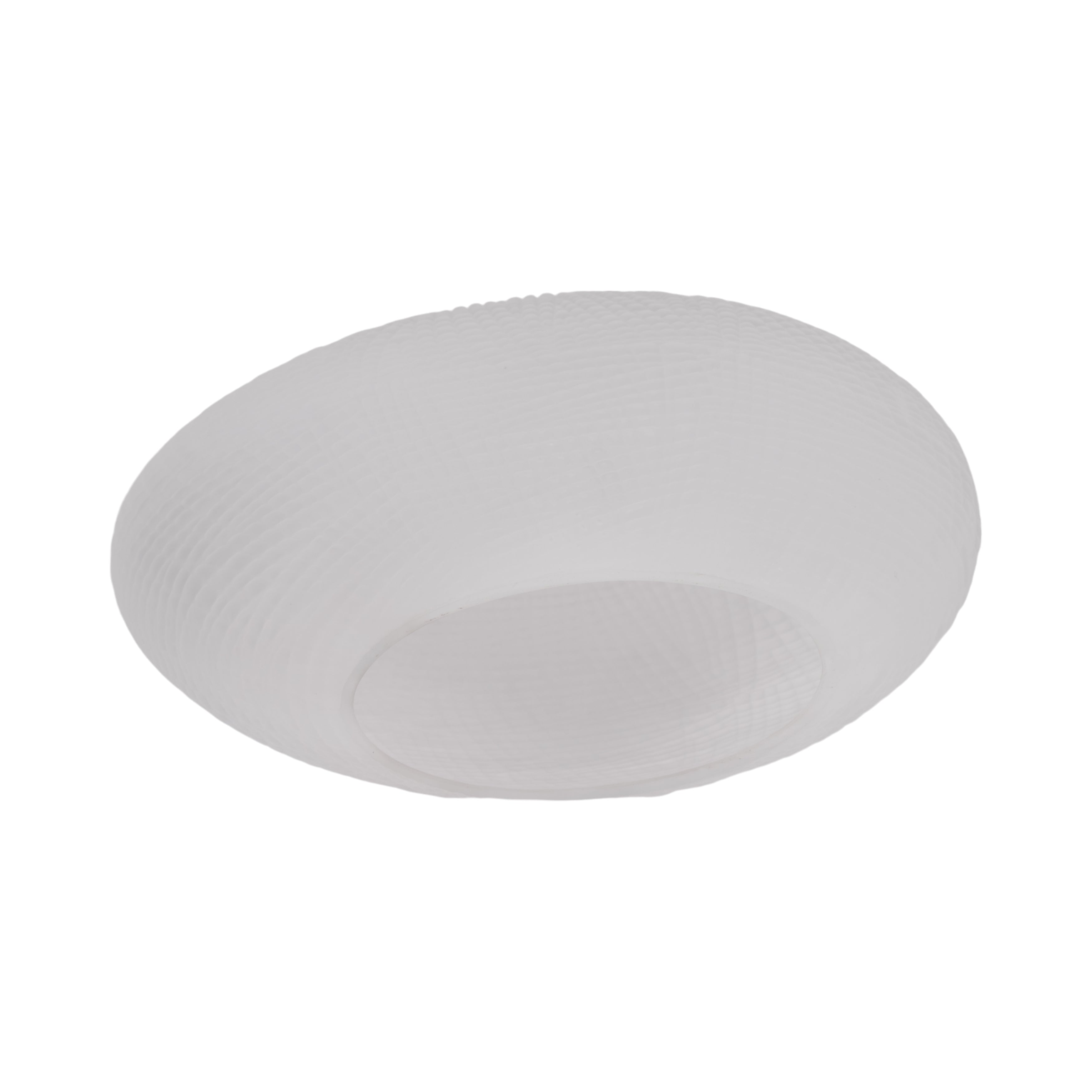 Glass 10"h Textured Vase, Frosted White - Decor Addict, LLC