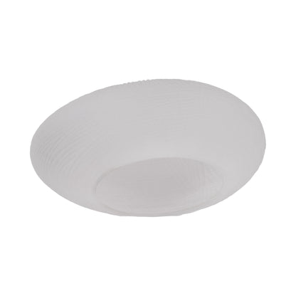 Glass 10"h Textured Vase, Frosted White - Decor Addict, LLC