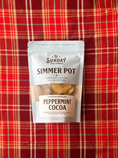 Peppermint Cocoa Simmer Pot  | Apple Vanilla Peppermint
