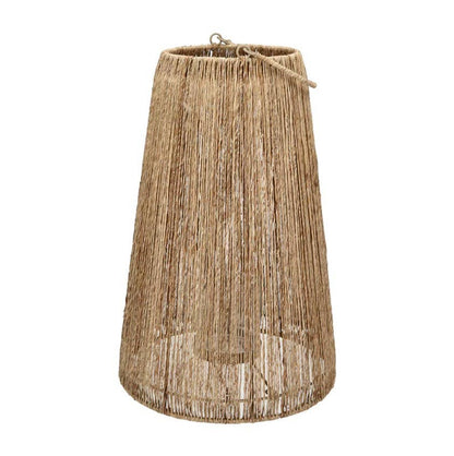 Douli Natureal Jute Lantern Lg: Tan / JUTE - Decor Addict, LLC